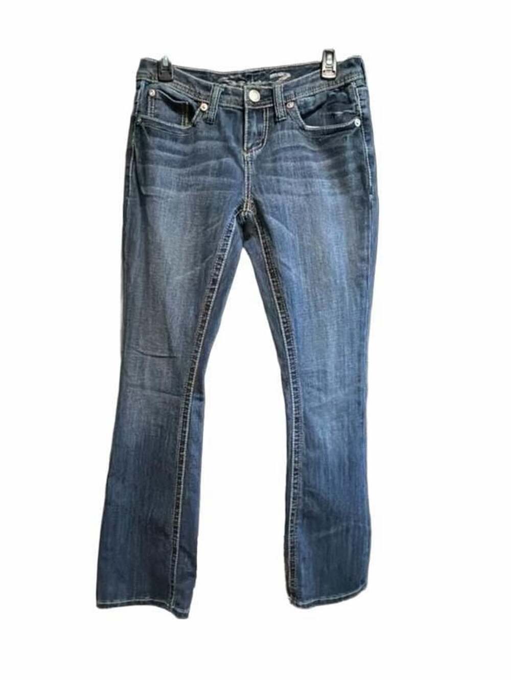 Seven7 Jeans Womens 4 Bootcut Flare Medium Wash Bling Pocket Western Y2K
 Size 4